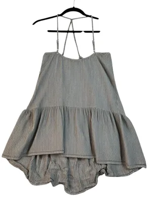 AERIE Lightweight Stripe Summer Dress with Ruffle Hem thumbnail 4