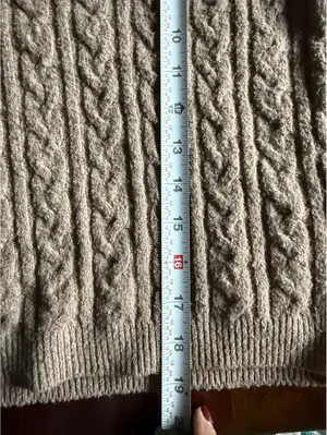 Pink Rose Tan Cable Knit Sweater and Pants Set Medium thumbnail 8