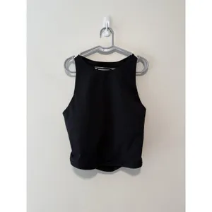 Alo Yoga Movement Black Strappy Back Long Line Sports Bra Size XS thumbnail 3