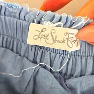 LoveShackFancy Ruffle Mini Skirt in Light Indigo Size XS thumbnail 6