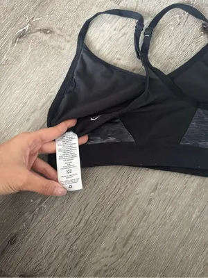 Gray Seamless Sports Bra with Pink Trim & Black Camouflage Bralette thumbnail 3