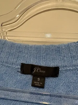 J‎ crew wool alpaca Soft Women's Crewneck Sweater blue size small thumbnail 3