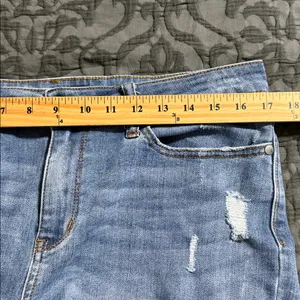 Judy Blue women’s size 31 distressed skinny fit blue jeans stretch thumbnail 4