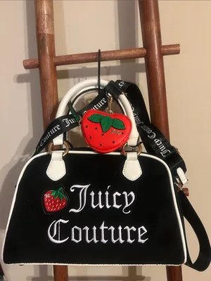 Juicy Couture Sweet N Juicy Apple Satchel Bag Liquorice thumbnail 2