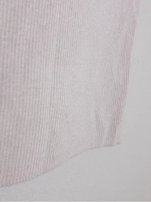 NWT Naadam Silk Cashmere Ribbed Knit Midi Skirt S Pebble Pencil High Waisted thumbnail 5