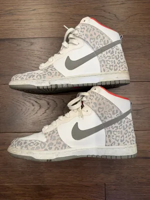 Nike Dunk High Skinny White-Medium Grey-Sunburst Womens Sz 9 - C39-306 thumbnail 7