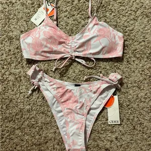 Cider Pink floral bikini set thumbnail 1