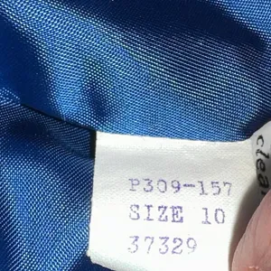 Pendleton Vintage‎ Royal Blue Cropped Virgin Wool Button Front Jacket Petite thumbnail 4