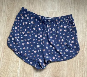 Garage Blue Floral Flowy Shorts Size Small thumbnail 1