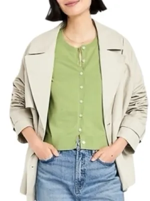 Moss Green Button Front Cardigan Size M thumbnail 2