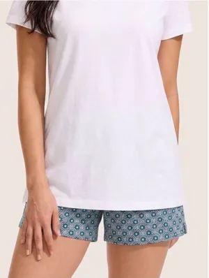 Lands End Pajama Shorts Size XS Geometric Print PJ Bottom Separate Sleepwear thumbnail 1