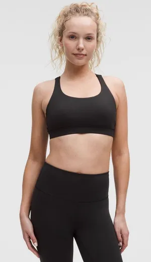 Black Lululemon Energy Bra  thumbnail 1