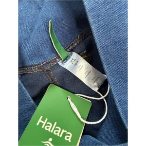Halara Flex Blue Crossover Waist High Rise Flare Jeans NWT XS Reg thumbnail 4