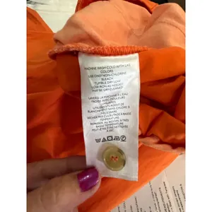 Maeve Anthropologie Slouchy Wide‎ Leg Trousers Bright Orange High Rise 10 New thumbnail 10