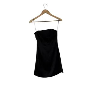WAYF Kenny Strapless Ruched Satin Mini Dress thumbnail 4