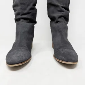 [Steve Madden] Gray Pondrosa Suede Leather Tall Knee High Slouchy Boots Size 9 thumbnail 4