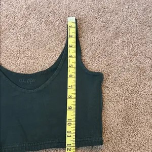 Brandy Melville Lydia Dark Green Crop Top thumbnail 7