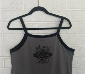 Harley-Davidson Gray Tank Top with Black Straps Size Large thumbnail 6
