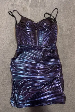 Homecoming Dress Purple Size 6 thumbnail 1