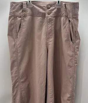 Sundance size 12 mauve cropped wide leg pants thumbnail 1