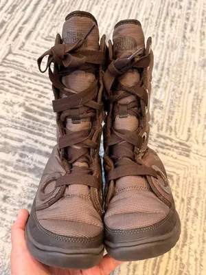 NEW The North Face women's size 5 Brown Down Filled Winter Lace Up Boots thumbnail 4