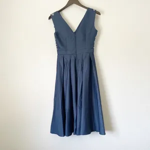 NWT CHI CHI LONDON Appliqué Fit Flare Party Dress Navy 4 thumbnail 10