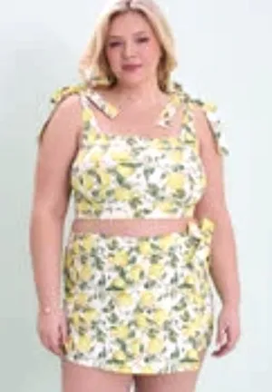 Arula Lemon Limoncello Skort 1X NWT Green thumbnail 1