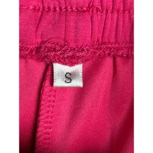 Pink Half Zip Sleeveless Cropped Sweatshirt & High Waisted Shorts Set Size Small thumbnail 10