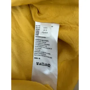 Anthropologie Yellow Floral Springtime Boho Party V-neck long Dress Size S thumbnail 8