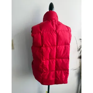 Lands End Red Goose Down Puffer Vest Women Medium 38-40‎ Quilted Insulated Shell thumbnail 3