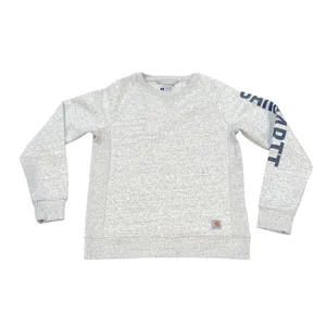Carhartt Heather Crew Neck Logo Spell-out Casual Loungewear Sweatshirt Top S thumbnail 2