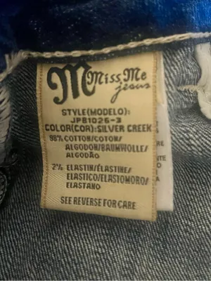 Y2K Miss Me Boyfriend Ankle Capri Jeans Silver Creek Embellished 29 thumbnail 5