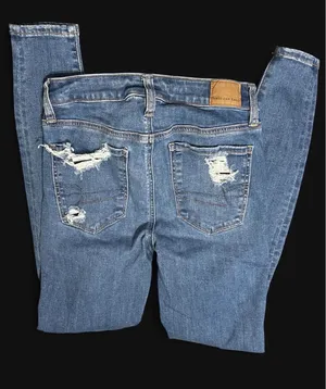 american eagle distressed high waisted jegging jeans thumbnail 2