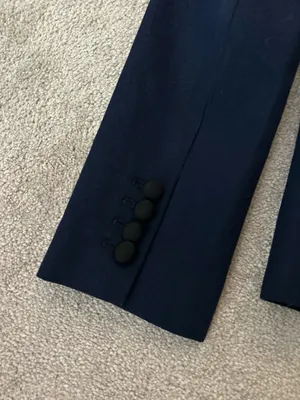 Banana Republic Navy Blazer with Black Trim thumbnail 6