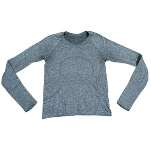 Lululemon Swiftly Tech Long Sleeve Top 2.0 Size 6 Gray Running Yoga Pilates Gym thumbnail 2