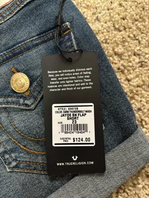 true religion jean shorts  thumbnail 4