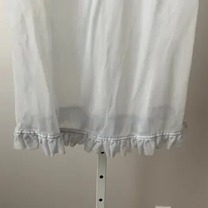 Vintage S Blue 60s Lace‎ Bodice Sheer Babydoll Nightgown Ruffle Hem Lingerie thumbnail 3