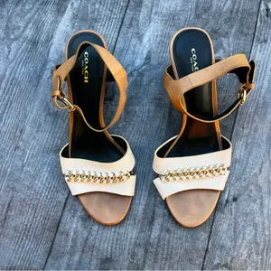 Coach phoebe chain block heels thumbnail 6
