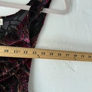 Arianne Tank Top Y2k Goth Small‎ Purple Black Velvet Buckle Whimsigoth Witchy thumbnail 6