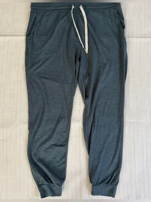 Vuori Lux Jumpsuit in Stone Heather Blue Size Small thumbnail 4