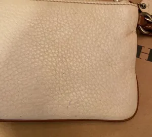 Coach Leather Cream & Brown Wristlet thumbnail 9