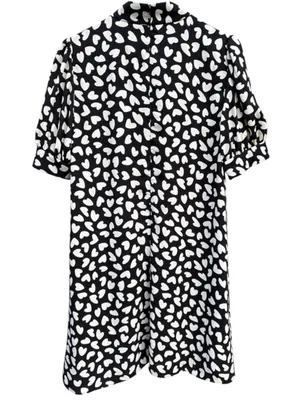 NWT Ann Taylor Heart Puff Sleeve Shift Dress Size Small thumbnail 8