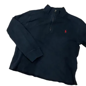 Vintage Ralph Lauren Dark Forest Green 1/4 Zip Sweater 🔥 thumbnail 3