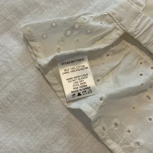 Coastal Chic White Eyelet Peplum Crop Top Open Back Romantic Summer Small thumbnail 4
