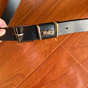 Juicy Couture Black Belt with Gold Accents L/XL thumbnail 5