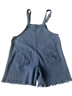 POL distressed Boho slouchy overalls thumbnail 8