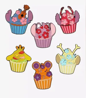 Loungefly Disney Stitch & Experiments Cupcake Blind Box Enamel Pin thumbnail 1