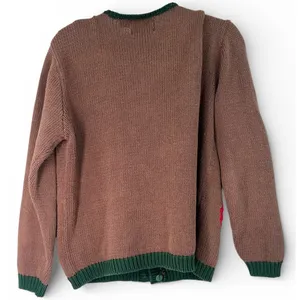 Storybook Knits M Vintage 90's embroidered Maximalist novelty cardigan Sweater thumbnail 6