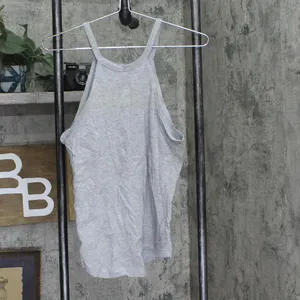 NWT Cold Crush Juniors Vive La France Graphic High-Neck Tank Top Gray / Multi M thumbnail 3