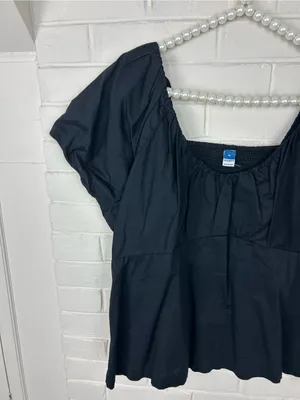Old Navy Black Cotton Top Size XL thumbnail 3